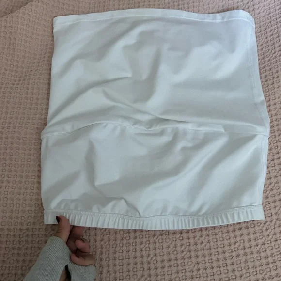 Beyond Yoga White Tube Top Large | Soft Stretchy Strapless Tank - Picture 5 of 7